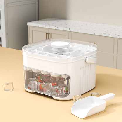 Plastic Ice Cube Tray with Shovel