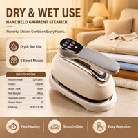 Handheld Garment Steamer with Adjustable Temperature