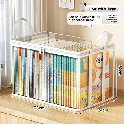 Foldable Transparent Book Storage Box