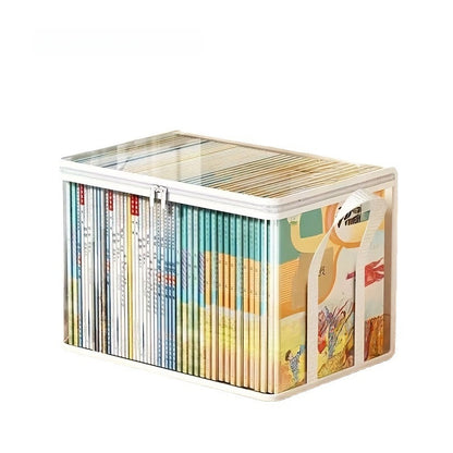 Foldable Transparent Book Storage Box
