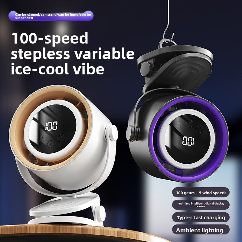 Portable USB Desk Fan with Rechargeable Battery