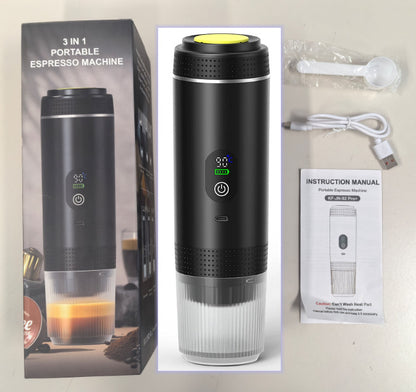 Portable USB Coffee Machine with Digital Display
