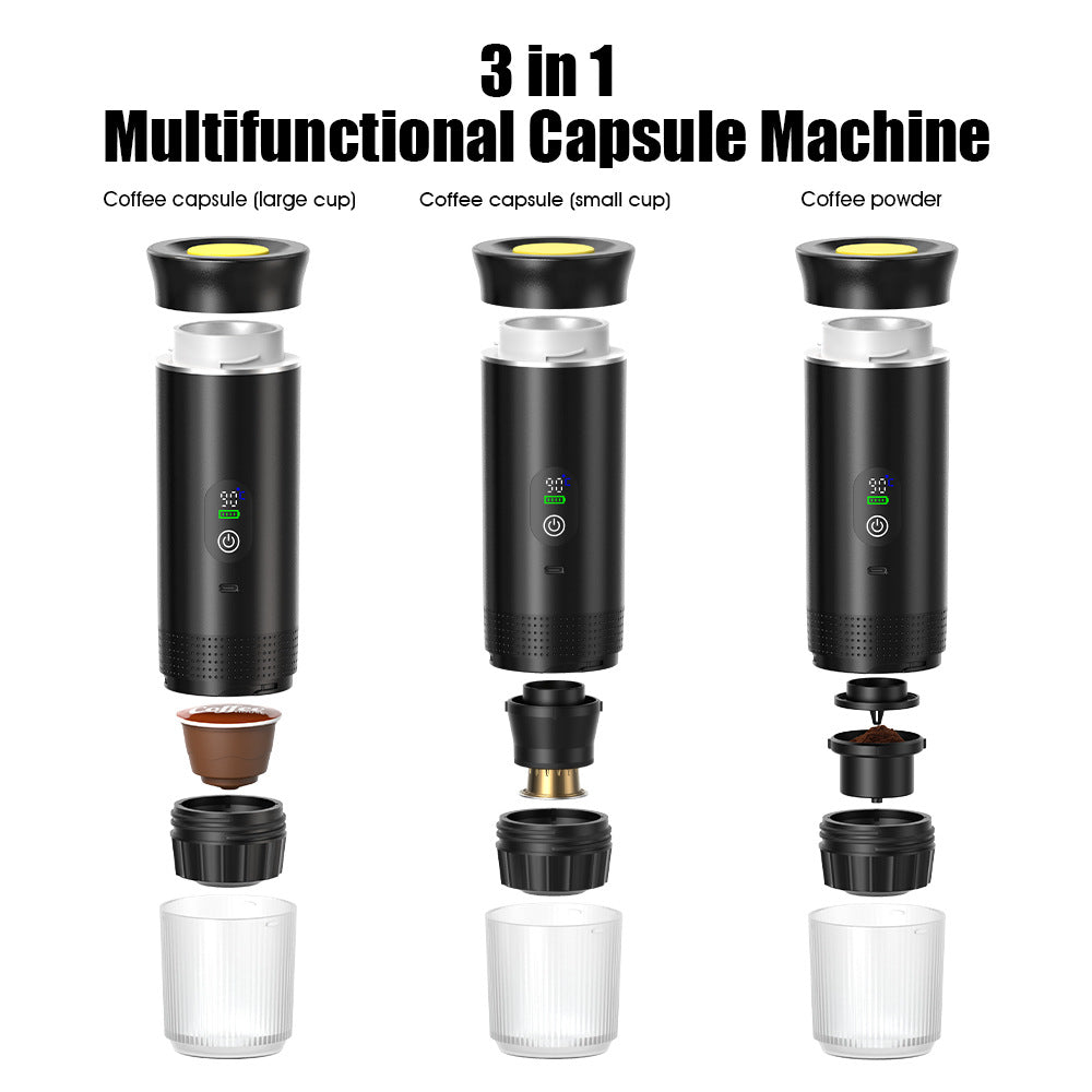 Portable USB Coffee Machine with Digital Display
